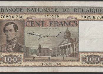 BELGIA 100 FRANKÓW 1949 - LEOPOLD I
