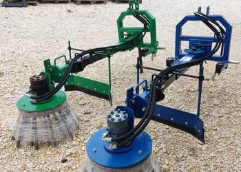 Szczotka stalowa odchwaszczacz hydrauliczny kostki kraweżników placy mchu