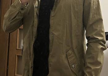 Kurtka parka wojskowa wiatrówka przeciwdeszczowa vintage Cropp męska S/M