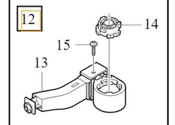 VOLVO C40 XC40 EV mocowanie lewe chlodnicy OE