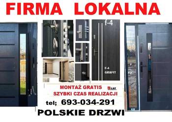 Drzwi zewnętrzne drewniane i metalowe, antywłamaniowe