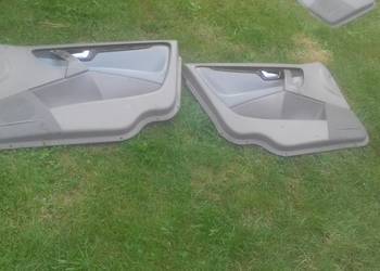 Boczek boczki drzwi light grey Volvo v70 II s60 skóra skórzane szare/beż