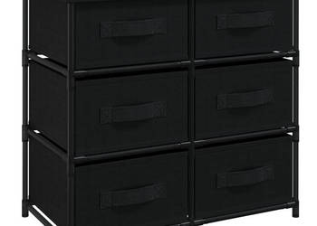 Szafka z 6 szufladami 55x29x55 cm szara stal WM-337257