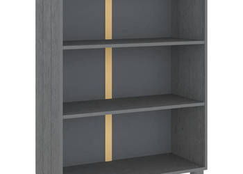 Regał na książki HAMAR ciemnoszary 85x35x112 cm lita sosna WM-340486