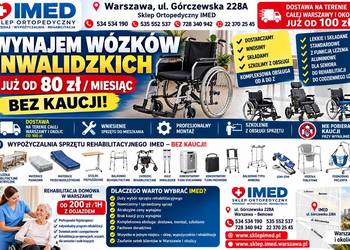 Wynajem wózków inwalidzkich Warszawa od 80 zł/mies. BEZ KAUCJI – IMED
