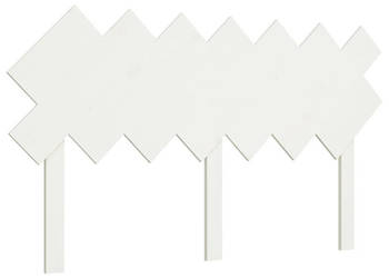 Wezgłowie łóżka białe 1515x3x81 cm lite drewno sosnowe WM-819226