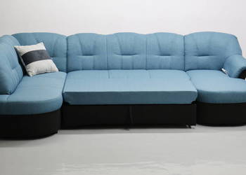 TON Nowy NIEMIECKI narożnik U funkcja spania, rogówka, kanapa sofa tkanina