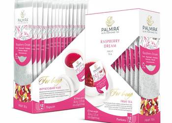 Palmira Raspberry Dream - luksusowa owocowa herbata liściasta w saszetkach