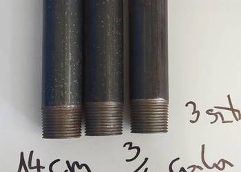 króciec stalowy gwint zewnętrz. do spaw 3/4 cala dł.140mm