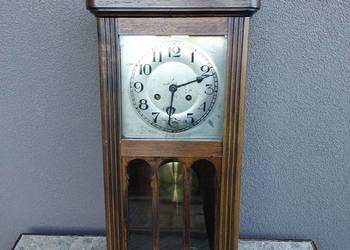 Stary zegar ścienny PHS przedwojenny sprawny film gongu E214