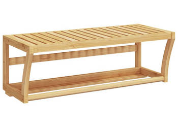 Ścienna półka na ręczniki 60x25x20 cm bambus WM-373368