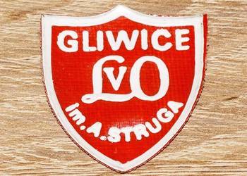 Tarcza szkolna V Liceum Ogólnokształcące Gliwice, lata 80. wzór 2 retro PRL