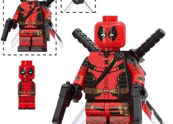 Klocki figurka ludzik DEADPOOL i MINI Deadpool AVENGERS Marvel 2-główki