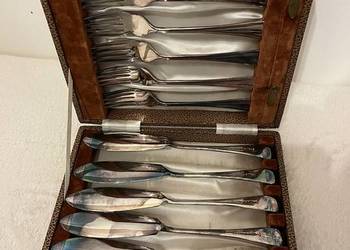 Zestaw angielskich sztućców vintage – Made in England – oryginalne puncy