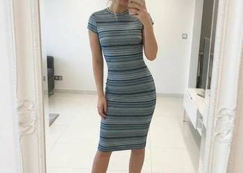 Luksusowa sukienka midi marki River Island | Midi | Teksturowany wzór | 36/