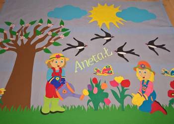 Dekoracja  wiosenne z brystolu. tel: 504 102 444