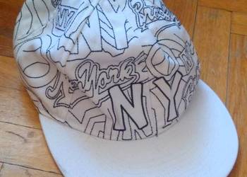 Fullcap czapka z daszkiem biała NY New York