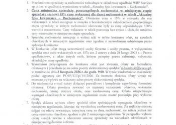 Ogłoszenie o sprzedaży ruchomości