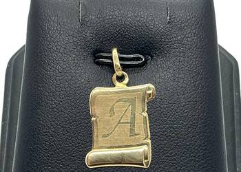 Złota Zawieszka Próby 585 0,61g Literka Litera "A"