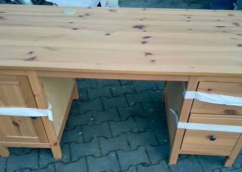 Biurko ikea hemnes lite drewno sosnowe Dowóz + NADSTAWKA Stan BDB