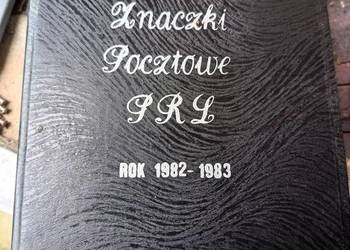 Znaczki PRL 1982-1983r z klaserem