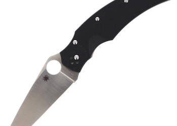 Nóż składany Spyderco Opus Black G-10 Plain (C218GP)