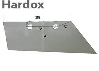 Lemiesz przedpłużka HARDOX 19126/P do pługa GREGOIRE BESSON