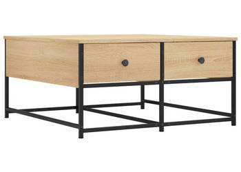 Stolik kawowy kolor dąb sonoma 80x80x40 cm WM-835355