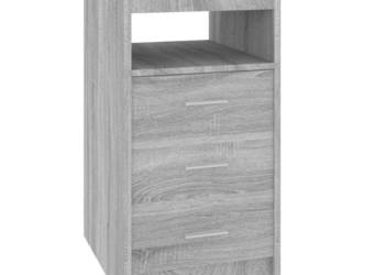 Komoda szary dąb sonoma 40x50x76 cm materiał drewnopochodny WM-815094