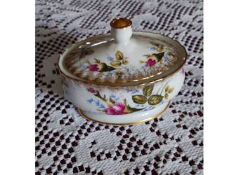 vintage retro prl cukiernica bomboniera owalna porcelany Chodzież Iwona Zło