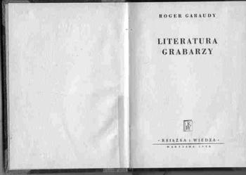 (2630) LITERATURA GRABARZY - ROGER GARAUDY.