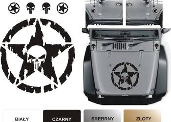 PUNISHER GWIAZDA naklejki na samochód terenowy Off Road TUNING 4x4 PUNISHER GWIAZDA naklejki na samochód terenowy Off Road TUNING 4x4