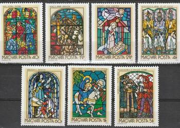WĘGRY - SZTUKA SAKRALNA WITRAŻE - 1972 - CZYSTE **