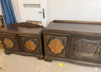 Unikatowy Komplet Dębowych Mebli Neorenesansowych – Rzeźbione Antyki