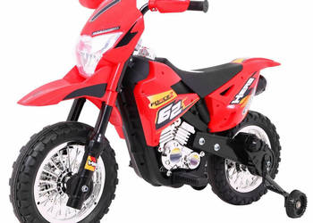 Motorek Cross dla dzieci Pojazd na  akumulator autko  Czerwony