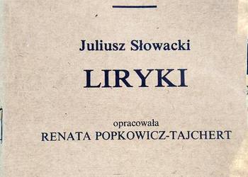 Liryki Słowacki księgarnia Warszawa szkolne antykwariaty