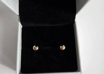 Kolczyki kulki srebrne pozłacane wkrętki sztyfty Ania Kruk