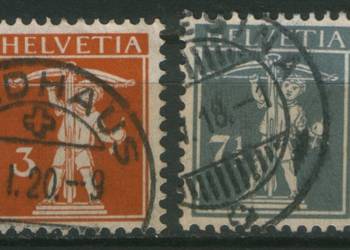Zn. Szwajcaria Mi 137 II, 8 III kas 1915