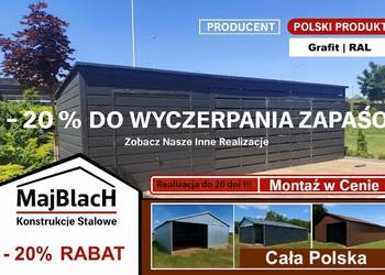 GRAFIT - RAL -  Garaż Blaszany |Altana Narzędziowa |WIATA – Maj-Blach