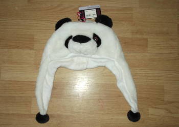 Nowa oryginalna czapka zimowa Panda .