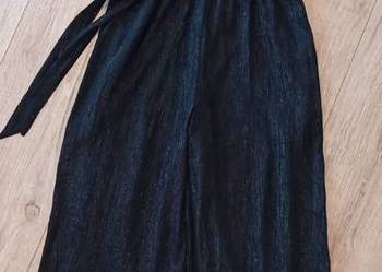 H&M Damski Kombinezon Elegancki Czarno-srebrny 34