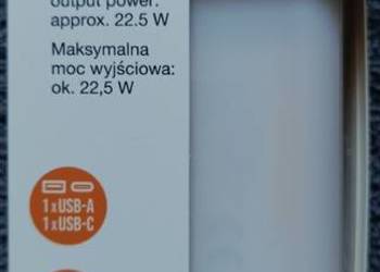 HYKKER powerbank 10000 mAh, 22,5 W, NOWY.