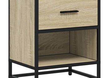 Szafka nocna dąb sonoma 40x31x50 cm materiał drewnopochodny WM-848686