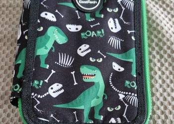 piórnik Cool Pack CP trzykomorowy potrójny zielony dinozaury