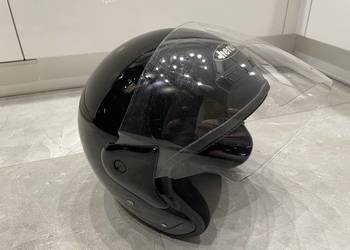Kask Motocyklowy Czarny Gratis Pas Nerkowy