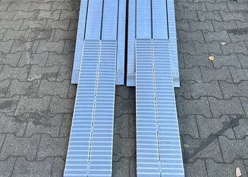 Najazdy / trapy aluminiowe z przedłużkami DUO 2450mm x 350mm
