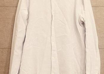 Jasnoniebieska męska koszula z długim rękawem ZARA rozmiar XL