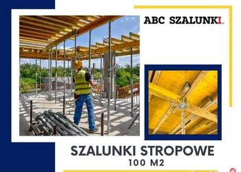 Szalunki stropowe 100 m2 zestaw nowe strop dźwigary podpory sklejka