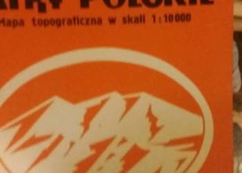 Tatry polskie Giewont mapa topograficzna kolekcje unikaty