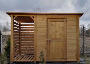 Drewutnia 1 x 1,1m + domek narzędziowy 2 x 1,1m